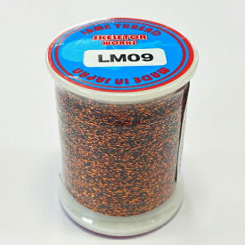 （数量限定）TOHO　ラメ スレッド（LAME Thread）　150m巻　LM09　コーラル／ブラック