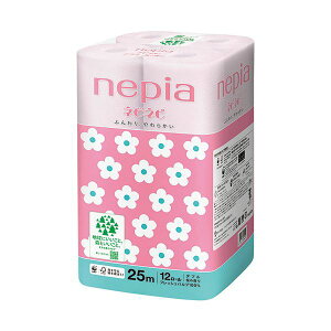 王子ネピアネピネピ トイレットロール ダブル 25m 桜の香り (桜色) 1セット (72ロール:12ロール×6パック)( 掃除用品 文房具・事務用品 生活雑貨 オフィス用品 日用品雑貨 日用消耗品 文