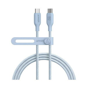 ANKER �A���J�[�W���p�� ANKER USB-C��USB-C �P�[�u���i240W �G�R�t�����h���[�i�C�����j 1.8m �O���C�b�V���u���[A80E6031 1�{ �p�\�R�� �P�[�u�� �P�[�u���J�o�[