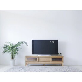 TVボード（ナチュラル） 幅約150cm [完成品 / 脚のみ取付］ インテリア 家具 ローボード テレビ台 テレビ台(木製)