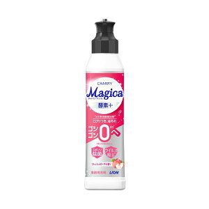 ライオンCHARMY Magica 酵素プラス フレッシュピーチの香り 本体 220mL 1本 【×10セット】 【お徳用 まとめ買い お買い得 業務用 割引 セット販売】 ( 掃除用品 日用消耗品 キッチン用洗剤 洗剤・