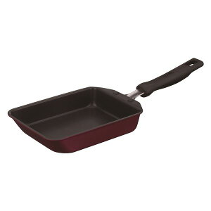 サーモス デュラブル 玉子焼きフライパン 13×18.5cm レッド KFM-013E 【 キッチン用品・食器・調理器具 日用雑貨・キッチン用品 鍋・フライパン 】
