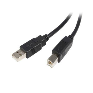 StarTech.com USB2.0�P�[�u�� 3m Type A �i�I�X�j-B �i�I�X�j �u���b�N USB2HAB3M 1�{ �y×5�Z�b�g�z �y�����p �܂Ƃߔ��� �������� �Ɩ��p ���� �Z�b�g�̔��z