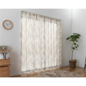 ���[�X�J�[�e�� ��200cm×��98cm �O���[�� 1�� �􂦂� ���{�� �A�W���X�^�[�t�b�N�t�� �V�����k GYBE ���r���O �_�C�j���O�i�C���e���A �h���[�v�J�[�e�� �X�^�C���J�[�e�� �J�[�e�� �Ռ� �ՔM 