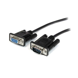 StarTech.com RS-232C ストレートケーブル 1m D-Sub9ピン (オス)-D-Sub9ピン (メス) ブラックMXT1001MBK 1本 【×2セット】 【お徳用 まとめ買い お買い得 業務用 割引 セット販売】