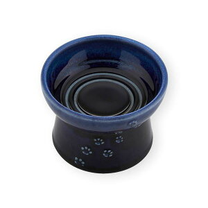 猫用 脚付フードボウル 日本製 ブルー (ペット用品・猫用) 【 ペットフード ・ ペット用品 ペット・ペットグッズ 猫用品 キャットウェア キャットタワー トイレ用品 首輪・ハーネス しつ