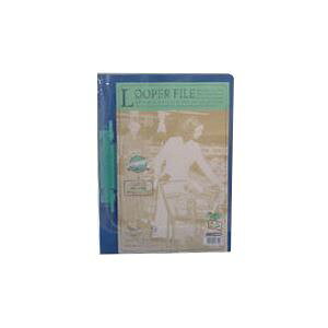 リヒトラブ ルーパーファイル ルーパーファイル・A4判タテ型 (背幅6mm) F-3006 緑 1冊入 【×20セット】 【お徳用 まとめ買い お買い得 業務用 割引 】 文房具・事務用品 オフィス用品 ファイ