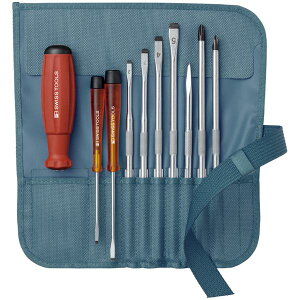 PB SWISS TOOLS 8218PE 差替式ドライバーセット 9本組 ペトロール ガーデン・DIY・工具 エクステリア 工事 リフォーム 電動工具 木材・建築資材・設備 ドライバー ドライバーセット