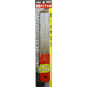 【お徳用 業務用10個セット まとめ買い お買い得 セット販売】 H&H 軽量ボードヤスリ 【表面:鬼目 / 裏面:中目】 グリップ色 / レッド (赤) B-AR 〔DIY用品 / 大工道具〕 【お徳用 まとめ買