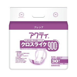 日本製紙クレシア アクティ パワー消臭パッド900 30枚4P ダイエット・健康 衛生用品 おむつ パンツ オムツダイエット・健康 衛生用品 おむつ・パンツ