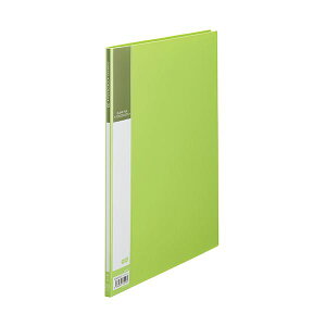 TANOSEE 【お徳用セット】 TANOSEE 書類が入れやすいクリヤーファイル「ヨコカラ」 A4タテ 20ポケット 背幅8mm ライトグリーン 1冊 【×20セット】 【 まとめ買い お買い得 割引 】 文房具・事務用