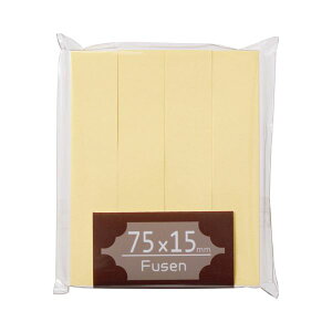 TANOSEE 【お徳用セット】 TANOSEE ふせん 75×15mm クリーム 1パック (4冊) 【×30セット】 【お徳用 まとめ買い お買い得 業務用 割引 セット販売】 日用品雑貨・文房具・手芸 文房具・事務用品