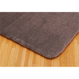 ラグ ラグマット / 絨毯 【約130×190cm ブラウン】 ホットカーペット対応 すべりにくい 『ミーテ2』 プレーベル　カーペット・マット・畳 カーペット・ラグ タイルカーペット・ジョイントマット フロアマット 絨毯
