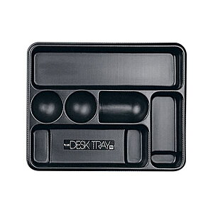 プラス デスクトレー M ブラック63-812 1個 【×10セット】 【お徳用 まとめ買い お買い得 業務用 割引 セット販売】 ( 掃除用品 文房具・事務用品 生活雑貨 オフィス用品 日用品雑貨 日用消耗
