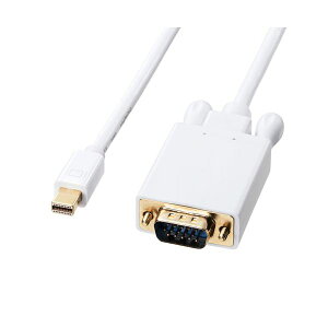 TTvC ~jDisplayPort-VGAϊP[u 1m zCg KC-MDPVA10 ~jDisplayPortPCVGÃfBXvCA_v^Œڐڑ邱ƂłP[u p\REӋ@ P[uE