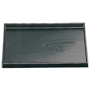 尺3 ダイヤ木目盆 / トレー 【オール黒】 390×297×20mm 日本製 〔和食 レストラン 居酒屋 店舗 業務用 キッチン 厨房 お店〕 キッチン用品・食器・調理器具 日用雑貨・キッチン用品 配膳用品 お