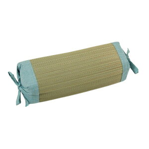 い草 枕 / ピロー 【無地 角枕 約30×15cm ブルー】 高さ調整可 消臭 吸湿 調湿機能 日本製 〔ベッドルーム 寝室〕