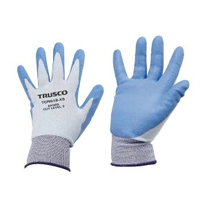 TRUSCO 耐切創手袋 ポリウレタンコーティング 18ゲージ編 XSサイズ TCRG18-XS 1双 【×3セット】 【お徳用 まとめ買い お買い得 業務用 割引 セット販売】 ( 掃除用品 文房具・事務用品 生活雑貨
