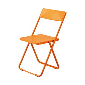 （まとめ:セット販売）HOME STYLINGSLIM フォールディングチェア オレンジ SL-OR 1脚 【×3セット】インテリア・家具 オフィス家具 事務用家具 椅子 折りたたみ 折り畳みチェア 収納チェア チェア