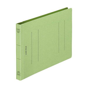 【ライオン事務器 lion 事務 事務用文具】 フラットファイル (環境)樹脂押え具 A5ヨコ 150枚収容 背幅18mm 緑 A-539KA5E 1セット (10冊) 【×10セット】 【 まとめ買い お買い得 業務用 割引 オフ