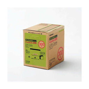 ELECOM �G���R�� LAN�P�[�u�� LAN �P�[�u�� / CAT6A�Ή� / EU RoHS�w�ߏ��� / �R�l�N�^���� / �P�� / �h���� / 300m / �z���C�g LD-GPAL / WH300RS�p�\�R�� �P�[�u�� �P�[�u���J�o�[ LAN�P�[�u��