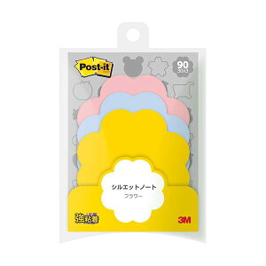 3M ポスト・イット シルエットノート強粘着タイプ フラワー 3色 SSS-FLR 1パック (3冊) 【×20セット】 【お徳用 まとめ買い お買い得 業務用 割引 セット販売】 文房具・事務用品 文具 オフィ