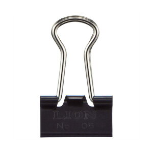 【ライオン事務器 lion 事務 事務用文具】 バインダークリップ 小小口幅15mm No.106 1箱 (10個) 【×100セット】 【お徳用 まとめ買い お買い得 業務用 割引 セット販売】 日用品雑貨・文房具・