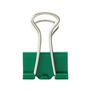 TANOSEE 【お徳用セット】 TANOSEE ダブルクリップ 中 口幅25mm グリーン 1箱 (10個) 【×100セット】 【お徳用 まとめ買い お買い得 業務用 割引 セット販売】 日用品雑貨・文房具・手芸 文房具・