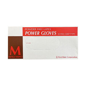 ファーストレイト パワーグローブEXグリップ パウダーフリー M FR-962 1箱 (100枚) 【×3セット】 【お徳用 まとめ買い お買い得 業務用 割引 セット販売】 ( 掃除用品 文房具・事務用品 生活