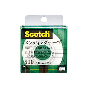 3M スコッチ メンディングテープ 810 小巻 12mm×30m クリアケース入 810-1-12C 1巻 【×30セット】 【お徳用 まとめ買い お買い得 業務用 割引 セット販売】 日用品雑貨・文房具・手芸 文房具・事務
