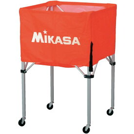 MIKASA（ミカサ）器具 ボールカゴ 箱型・大（フレーム・幕体・キャリーケース3点セット） オレンジ 【BCSPH】