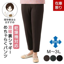 【50%OFF】【在庫処分セール】【楽天1位】乾燥機対応 激暖 裏シャギーめちゃらくパンツ シニア レディース 婦人ズボン 乾燥機 シニアファッション あったか レディース シニア ズボン 秋冬 高齢者 パンツ レディース 大きいサイズ 婦人 老人ホームで着る服
