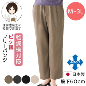 乾燥機対応 親子ピケフリーパンツ [M L LL 3L] シニア レディース ズボン 大きいサイズ 婦人用ズボン 乾燥機 シニアファッション 乾燥機okレディース 介護 乾燥機 服 乾燥機 レディース シニア ズボン 大きいサイズ ズ プレゼント 入院 入所 母の日