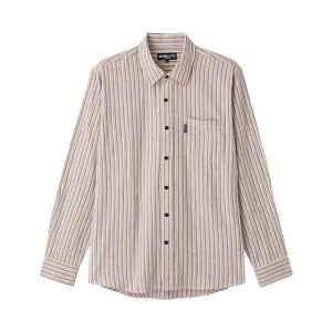 シニア メンズ 起毛ワンタッチテープシャツ 紳士用 シニアファッション メンズ 紳士服 トップス 秋冬 介護 男性 服 高齢者 服 紳士 あったかシャツ あたたかい トップス 秋冬 M L LL 3Lサイズ