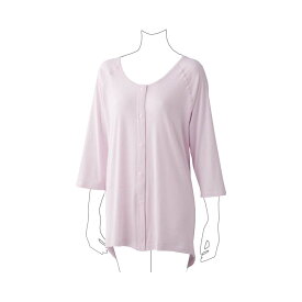 【綿100%】着るだけで血行促進効果 2枚組 IFMC.7分袖ホックシャツ 7分袖肌着 シニア レディース ホックシャツ 前あき シニア 肌着 綿100% 婦人下着 高齢者 肌着 前開き 肌着 婦人 IFMC 血行促進効果 着るだけ血行改善 シニア 七分袖 プレゼント 入院 入所 介護 クリスマス