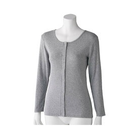 【綿100%】フライス杢長袖ホックインナー 婦人用 M L LLサイズ 保湿肌着 しっとり シニア レディース 肌着 フライス杢 長袖ホックインナー シニア 肌着 婦人下着 高齢者 肌着 前開き 肌着 婦人 介護 前あき 肌着 婦人用 プレゼント 入院 入所