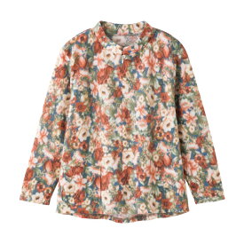 身幅ゆったり 前開き ロングファスナー あったか 長袖Tシャツ [M-L LL] 婦人服 前開き 後ろ長めTシャツ レディース 花柄 シニア レディース 介護服 前開き レディース服 介護 施設 で 着る 服 長袖 トップス シニアファッション 秋物 冬物 プレゼント 入院 入所 クリスマス