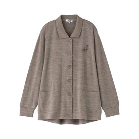 乾燥機対応 シニア レディース ワンタッチテープポロカーディ [S M-L LL -3L] シニア カーディガン 婦人服 高齢者 向け ファッション 高齢者 服 シニアファッション 介護 服 乾燥機対応 前あき シニア服 乾燥機OK カーディガン 小さいサイズ 大きいサイ プレゼント 入院 入所