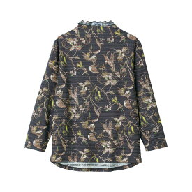 乾燥機対応 後ろ長めTシャツ [M-L LL] 乾燥機対応OK シニア レディース ファッション 高齢者 婦人服 長袖 トップス シニアファッション 秋物 秋冬 カットソー のびのび 大きいサイズ 花柄 フリルネック メロウフリル プレゼント 入院 入所 介護