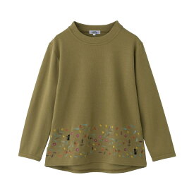 乾燥機対応 刺繍トレーナー（婦人) [M-L] 乾燥機対応OK シニア レディース ファッション 高齢者 婦人服 長袖 トップス シニアファッション 秋物 冬物 秋冬 花柄 刺しゅうししゅう 猫柄 ネコ柄 ねこ柄 後ろ長め のびのび プレゼント 入院 入所 介護