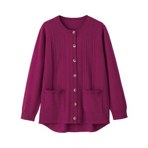 �����@�Ή� �Ȃ߂炩�э��΂ߖt�z�[���j�b�g�J�[�f�B�K���i�w�l�j [M-L/LL] �V�j�A ���f�B�[�X �t�@�b�V���� ����� �w�l�� �g�b�v�X �V�j�A�t�@�b�V���� �H�� �~�� �H�~ ��뒷�� �傫���T�C