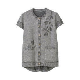 乾燥機対応 なめらか毛混ワンタッチテープニットベスト（婦人） [M-L] 乾燥機OK シニア レディース ファッション 高齢者 婦人服 トップス シニアファッション 秋物 冬物 秋冬 ワンタッチテープ 後ろ身頃長め プレゼント 入院 入所 介護