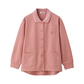 乾燥機対応 裏起毛ワンタッチテープポロカーディ（婦人） [M-L LL] 乾燥機OK シニア レディース ファッション 高齢者 婦人服 トップス シニアファッション 秋物 冬物 秋冬 ワンタッチテープ 後ろ身頃長め プレゼント 入院 入所 介護