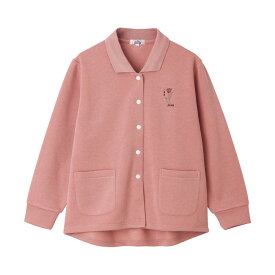 乾燥機対応 裏起毛スナップ釦ポロカーディ（婦人） [S M-L LL 3L] 乾燥機OK シニア レディース ファッション 高齢者 婦人服 トップス シニアファッション 秋物 冬物 秋冬 スナップボタン 後ろ身頃長め プレゼント 入院 入所 介護