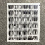 汎用行先インレタ（側面一体型篇）(Nゲージ)