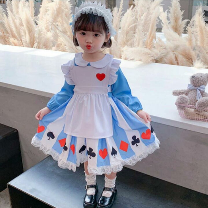 楽天市場 ハロウィン 子供 衣装 コスチューム ドレス アリス 仮装 女の子 ハロウィーン 不思議の国のアリス ジュニア かわいい 可愛い コスチューム キッズ 女児 90 100 1 130 ハロウィン仮装 子供ドレス 子供コスチューム プリンセス 100cm 110cm 1cm 130cm 140cm