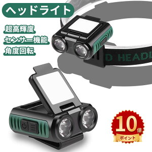 �_10�{�|�C���g�^�w�b�h���C�g �[�d�� USB ���P�x LED �w�b�h�����v �y4��ނ̓_������h/ ���邳300���[����/ ���p�_��5�`8����/ IPX4�h���z �ԐF�T�u���C�g���� ��ނ� �œK �o�R �L�����v �U�� 