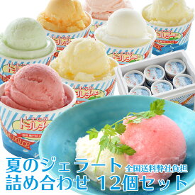 夏のジェラート詰め合わせ 12個セット