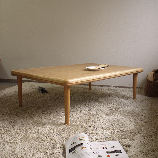 楽天市場】bargこたつ テーブル 120×80 長方形 ナラ突板|北欧|モダン
