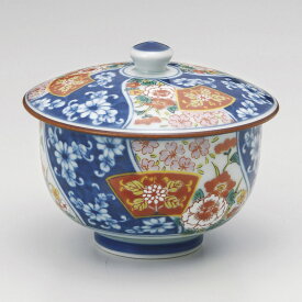蓋付煎茶 染錦扇花蓋付汲出（有田焼） [ 10 x 8.2cm ] | 湯呑 湯のみ せん茶 千茶 一服 人気 おすすめ 食器 業務用 飲食店 カフェ うつわ 器 おしゃれ かわいい ギフト プレゼント 引き出物 誕生日 贈り物 贈答品